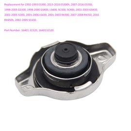 16401-31520 Radiator Cap Replacement for Toyota Avalon Camry Echo Highlander Prius C Sequoia Sienna Solara Tundra Venza Yaris, ES300h ES350 GS300 GS430 IS300 LS430 RX300 SC430, More