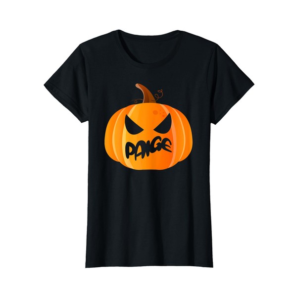 Paige Name Custom Pumpkin Personalized Halloween T-Shirt