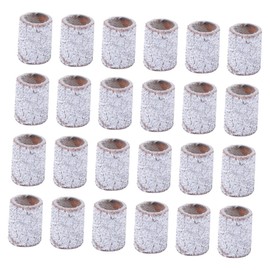 IWOWHERO 100pcs Nail Sanding Bands Professional Sanding Sleeves for Electric Drill Suitable for Natural Artificial Nails Grey Grinding Polisher