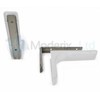 Shelf support brackets with covers 180mm Invisible/Concealed Fixings White by