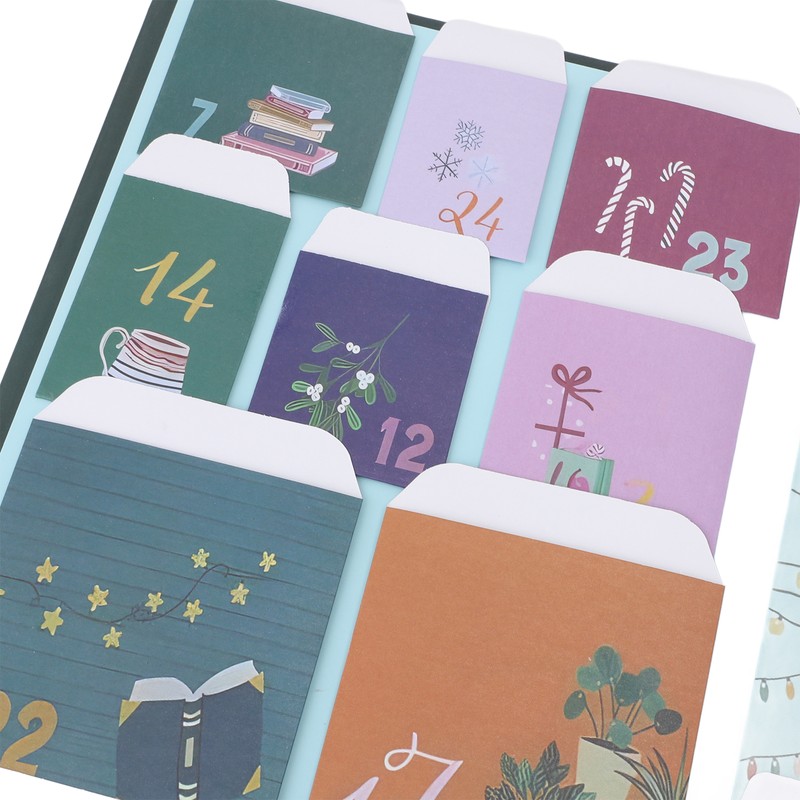 Book Lovers Advent Calendar Unique Countdown with 25 Bags Book