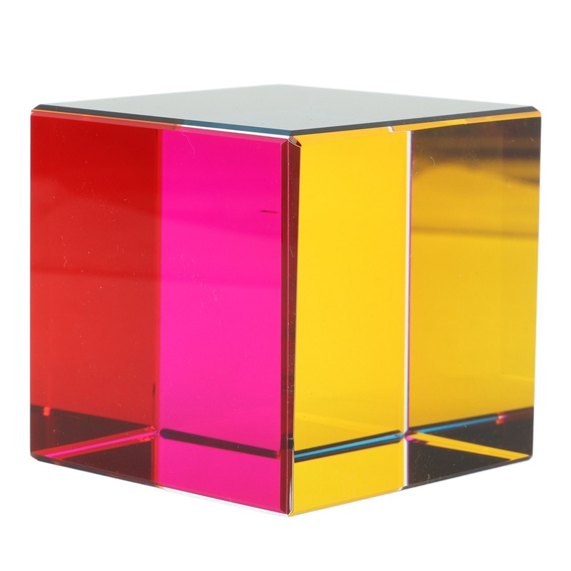 Color Cube Optical 6 Sides Cube Optical Cube Prism for