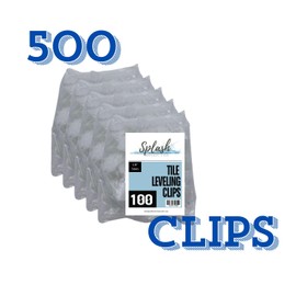 Splash Tile Leveling Clips 1/8" (3mm), Case of 500 pieces