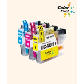 ColorPrint Compatible LC401XL Ink Cartridge Replacement for Brother LC401 XL LC401C LC401Y LC401M for MFC-J1010DW MFC-J1012DW MFC-J1170DW MFC J1010DW J1012DW J1170DW Laser Printer (C,M,Y, 3-Pack)