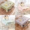 137 * 180cm Pink Plaid Table Covers Checkered PVC Tablecloth