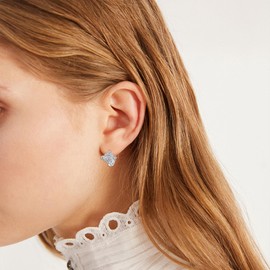 Witches Knot Earrings for Women S925 Sterling Silver Good Luck Irish Jewelry Celtic Knot Huggie Hoop Earrings (Huggie)