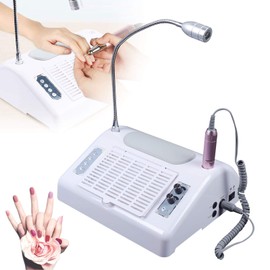 5 in 1 Nail Drill Manicure Machine with LED Nail Lamp and Professional Nail Vacuum Dust Collector, Nail Art Manicure Tools for Home and Salon