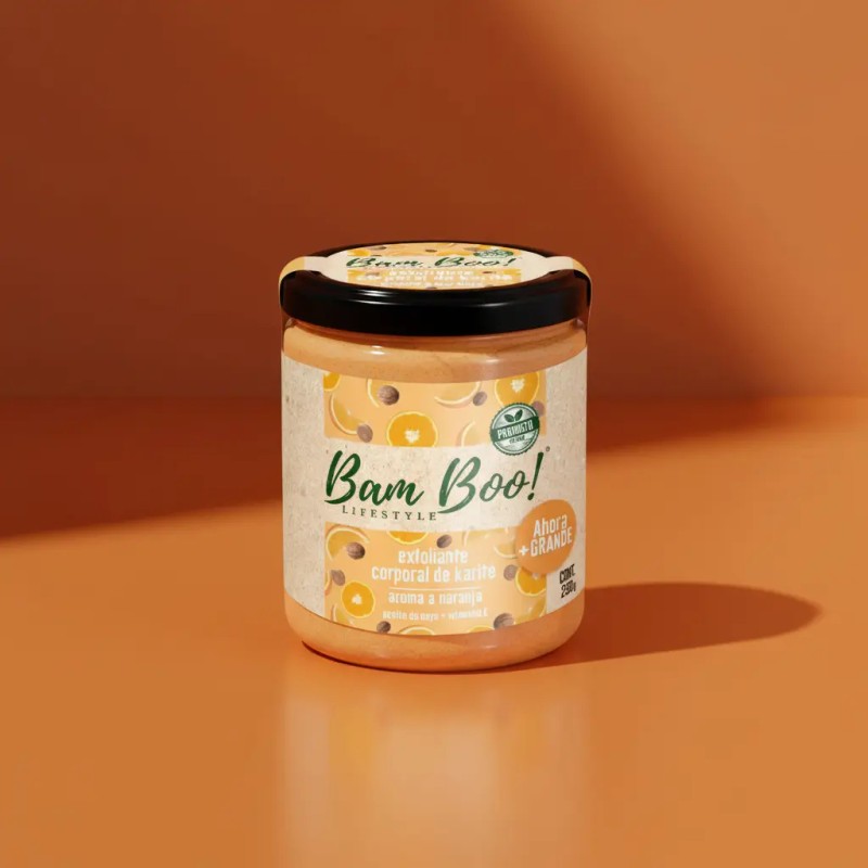 Exfoliante Corporal Base Aceite Aroma Vainilla 250g Bam Boo!