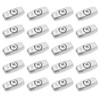LT Easiyl 20pcs Wire Rope Clips Galvanised Steel Egg Shape