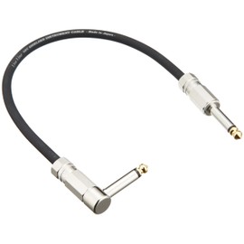 LIVE LINE LE-Stage Series Guitar Cable, 11.8 inches (30 cm), LE-30CS/L, Black