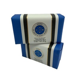 2 pack For Men Shea Butter Cleansing Bar soap 5 oz each Men's Collection HERO