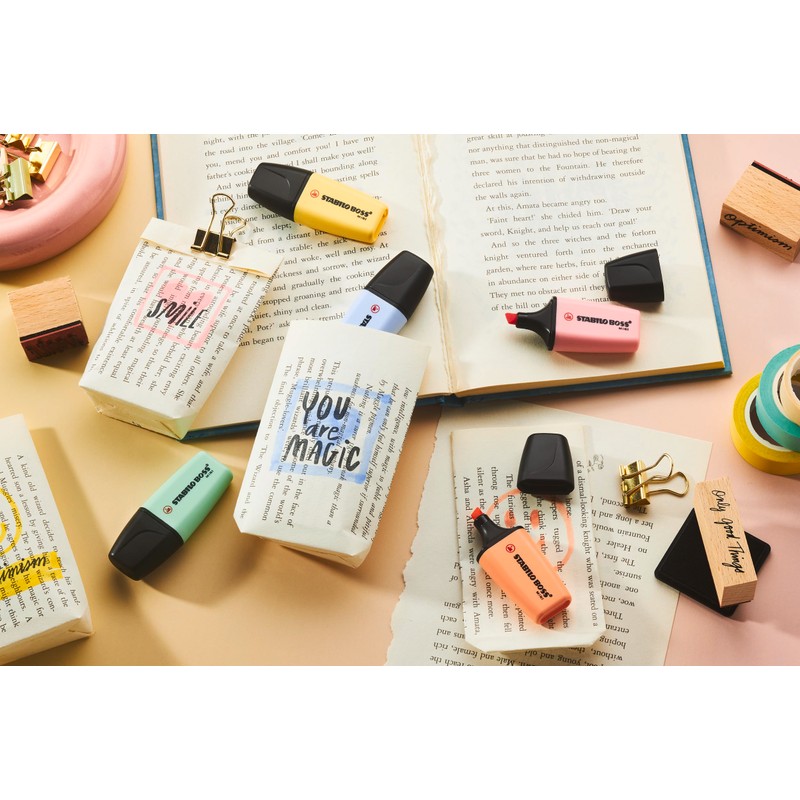 STABILO Highlighter BOSS MINI Pastel - Pack of 5 -