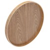 Round Shape Solid Wood Tea Coffee Snack Food Meals Serving
