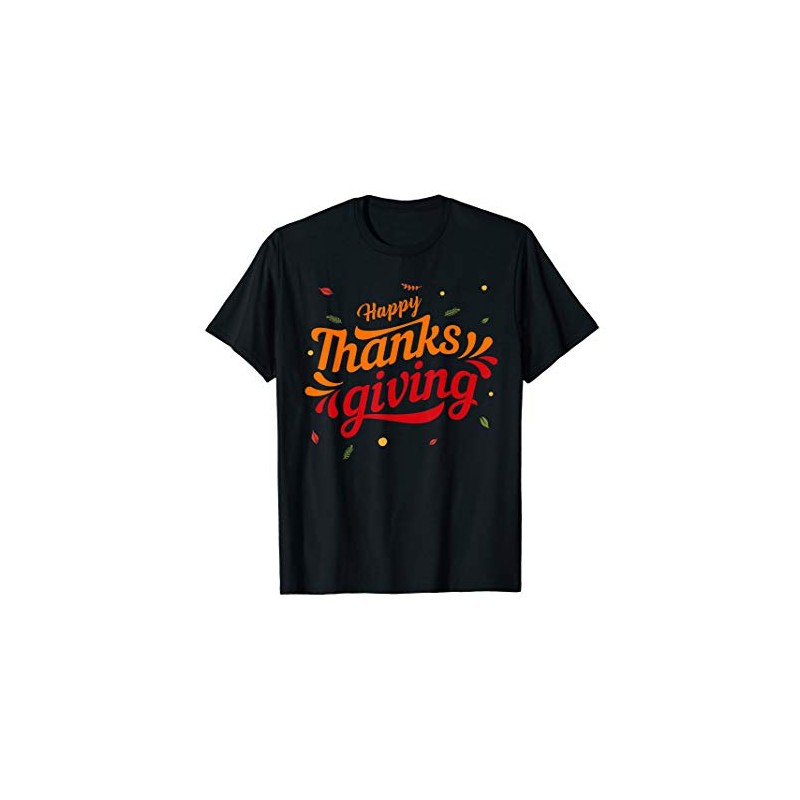 Happy Thanksgiving T-Shirt, black