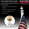 Valley Forge, Flag Pole Light, Aluminum, Hard-Wired, 8 LED Ultra