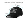 LCZTN 2 Pack American Flag Baseball Cap for Men Women,Low