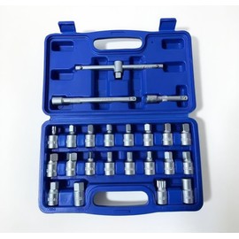 Juego de enchufes de drenaje de 23 piezas, llave de drenaje de aceite de 3/8 pulgadas para eje trasero, diferencial, caja de cambios, sumidero de aceite del motor