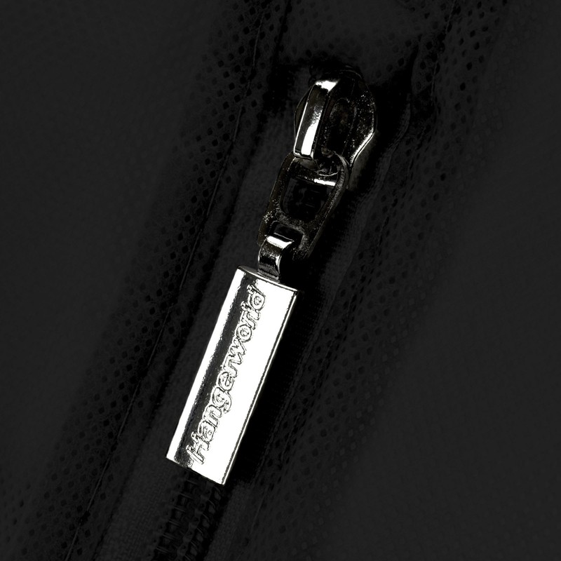 HANGERWORLD 3 Black 60 Inch Breathable Garment Dress Cover Bags