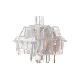 KiiBoom Linear 55gf Crystal Mechanical Keyboard Switch, 5 Pin Mechanical Switch with PC Housing, Nylon Stem, 35 Pieces for Gaming DIY Keyboard