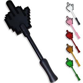 TOPMELON 3D Printed Wand Tap to Pay, Credit Card Wand, Tap to Pay Wand,Contactless Payment Card Holder, Tap-to-Pay Credit Card Wand (Black, Middle Finger)