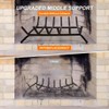 Luoieo Fireplace Log Holder,Fire Place Grate Cast Iron 21 inch