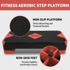 SPART Adjustable Workout Aerobic Stepper, Aerobic Exercise Step Platform with