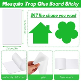 40 Pack Replacement Fly Glue Boards Sticky Cards Mosquito Trap Flying Insect Trap Refill Glue Board Insect Catcher for Indoor Outdoor Fruit Fly Bug Mosquito and Other Flying Insects