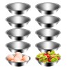 Uoienrt 10 Packs Small Stainless Steel Bowls 3/4 Quart Prep
