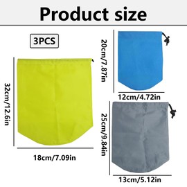 3 Pcs Stuff Sack, Rucksack Liner, Stuff Sacks, Waterproof Bags For Camping, Waterproof Rucksack Liner, Backpack Liner, Stuff Bag, For Hiking Gear, Travel Organizer, Backpack Liner, Outdoor Essentials