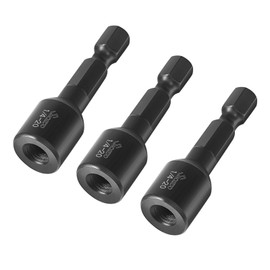 3PCS 1/4"-20 Hanger Bolt Drivers,Hanger Bolt Install Tool with 1/4 Hex Shank,Suitable for Double-Headed Screws, Essential for Woodworking