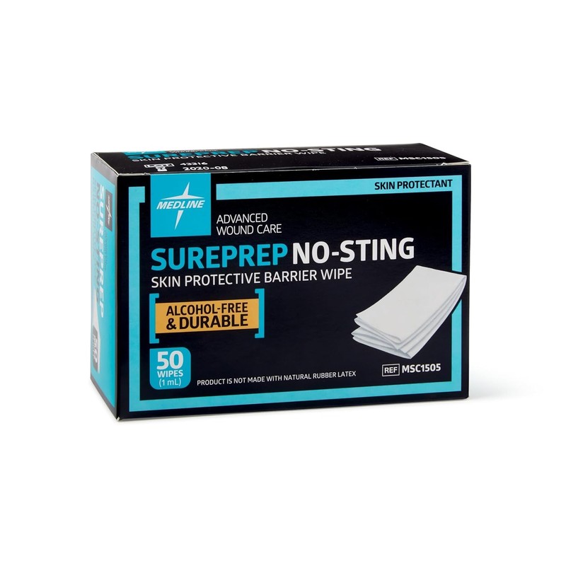 MEDLINE MSC1505 MSC1505Z Sureprep No-Sting Skin Protectant (Pack of 50)