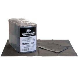 believa Tattoo Workplace Pads - Black - Pack of 125 - 45 x 32 cm - Disposable, Waterproof, 2-Ply - Perfect for Tattoo & Beauty Studios