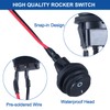 DMWD Waterproof 20A ON-Off Round Rocker Toggle Switch 2 Pins