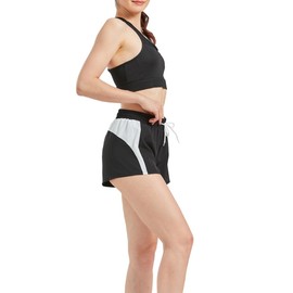 Nesyd Workout Sets for Women 5 Pieces Yoga Exercise Fitness Gym Outfits Running Athletic Clothes Set Tracksuits Activewear (Black, M)