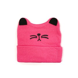 Wrapables® Baby Knitted Winter Warm Cat Ear Beanie Cap Hat, Pink