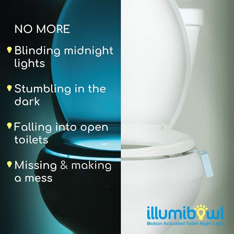 IllumiBowl Toilet Night Light (As Seen On Shark Tank) Motion