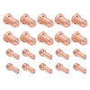 20Pcs Plasma Cutting Torch Nozzles Electrodes Brass Strong High Temperature
