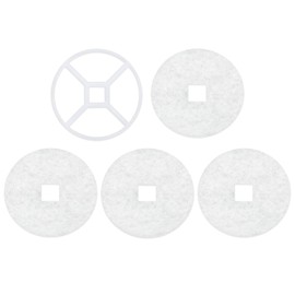 Filtercom UNIX Filter Set [Compatible with KRP100 / KRP-AFH and various KRP types] Ventilation Air Inlet Compatible Filter, Diameter: 3.66 inches (93 mm), Hole Diameter: 0.67 inches (17 mm), Pack of 5