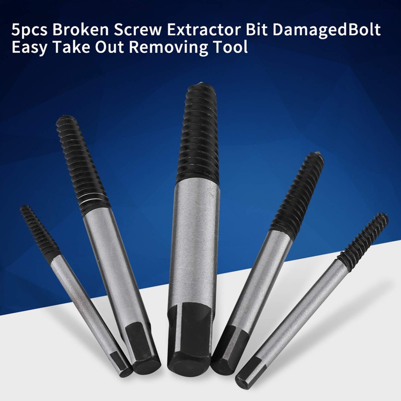 5pcs Broken Screw Extractor Bit Set Easy Take Out Damaged