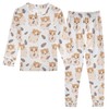 Vozoza Cartoon Cute Animal Hamster Pajama Sets Long Sleeve Top