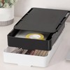 YANGLY Invisible Drawer Storage Box with Lid Pull Out Under