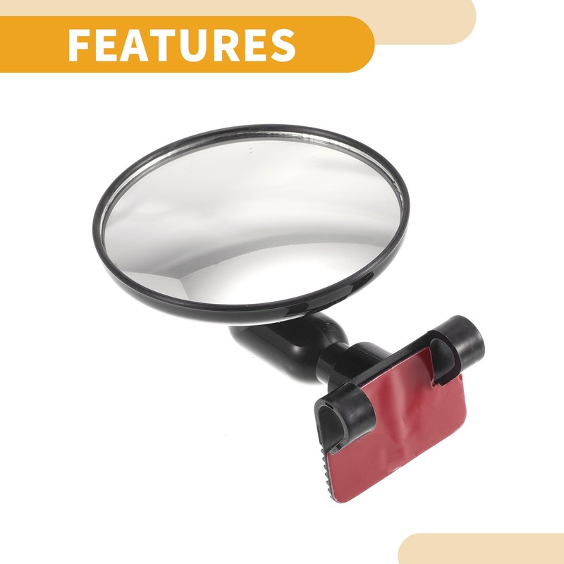 Partuto 1 Pc Small Universal Blind Spot Car Mirrors -