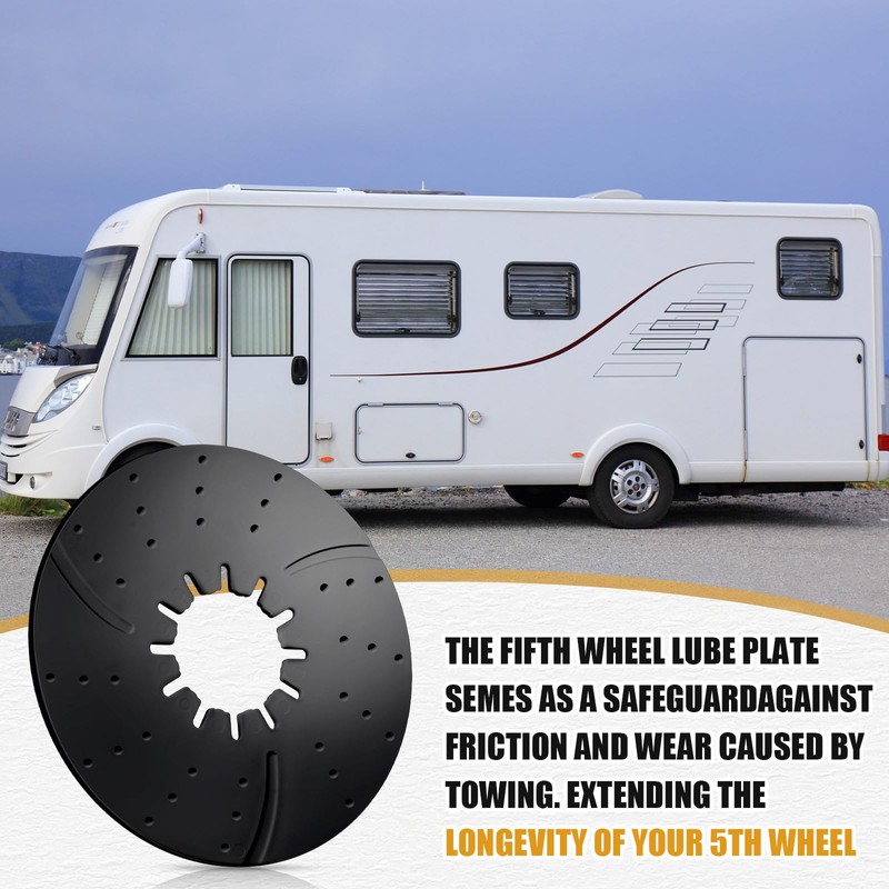 Threlaco 5th Wheel Hitch Lube Plate 10 Inch Rv Camper
