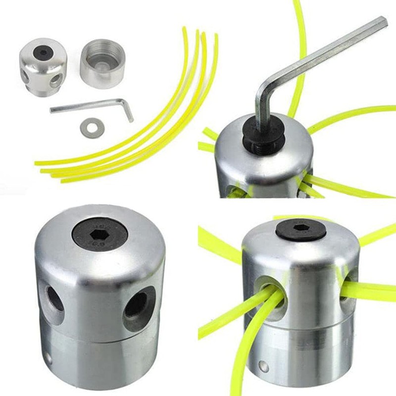 Deautie 2 x grass trimmer replacement, trimmer head aluminium, thread