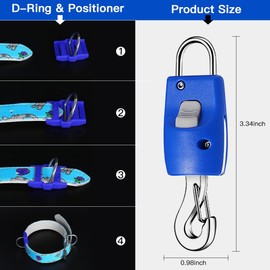 Prong Collar for Dogs,Dog Collars, Harnesses & leashes,Prong Collar Safety Clip,Magnetic Automatic Magic One Touch Release Harness Connector for Traction Rope Harnesses Collar