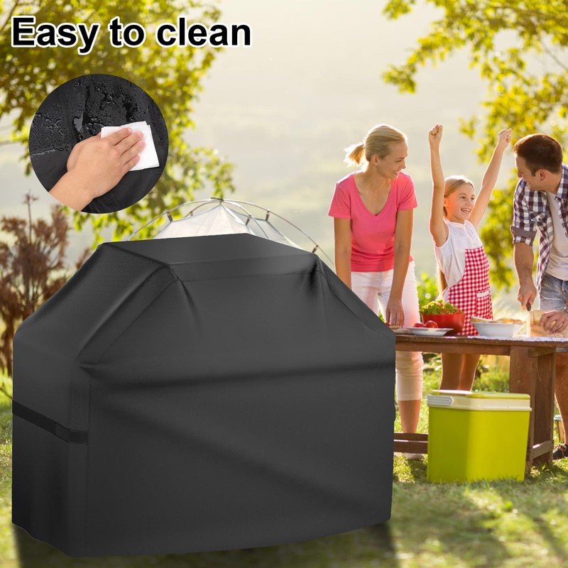 Heavy Duty BBQ Grill Cover,Rip Proof Barbecue Gas Cover with