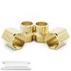 Bwintech 4 Pcs 3/4" to 3/4" Female & Male BSP