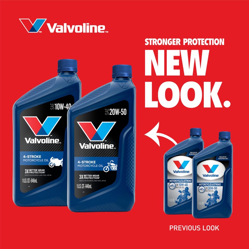 Valvoline 4-Stroke Motorcycle SAE 20W-50 Motor Oil 1 QT, Case