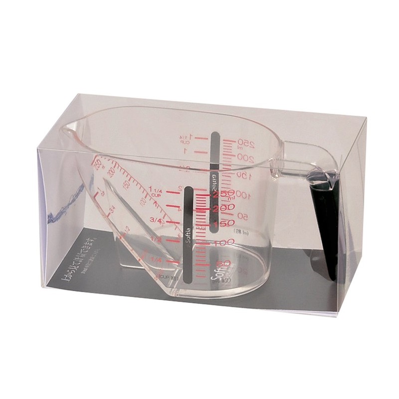 Pearl Metal Softia Over Measuring Cup 250, Black