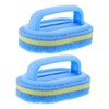 ORFOFE 2pcs Handheld Sponge Brush Comfortable Handle Design for Efficient